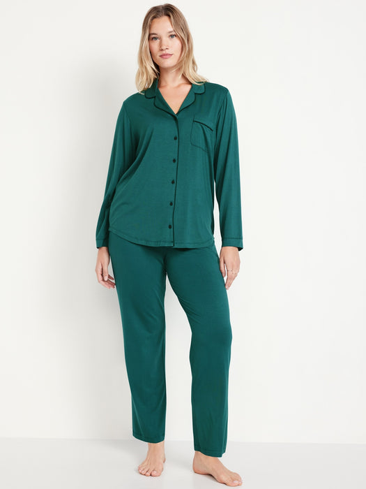 Knit Jersey Pajama Pant Set