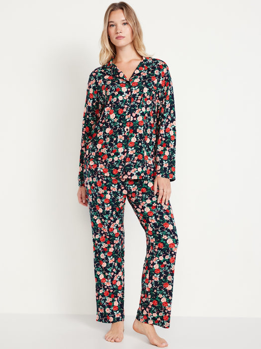 Knit Jersey Pajama Pant Set