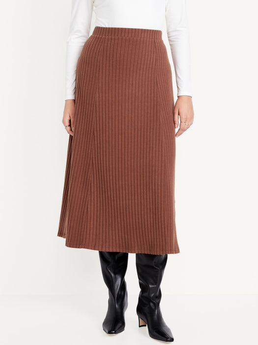 Cozy Ribbed Maxi Skirt