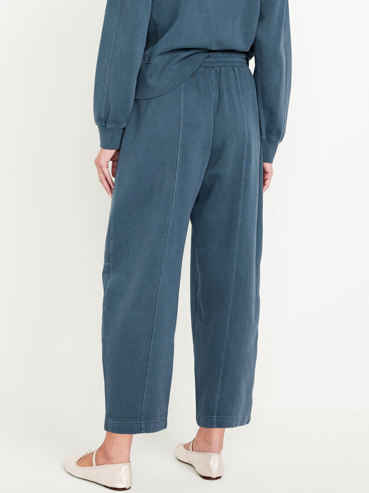 Extra High-Waisted SoComfy Seamed Barrel-Leg Sweatpants