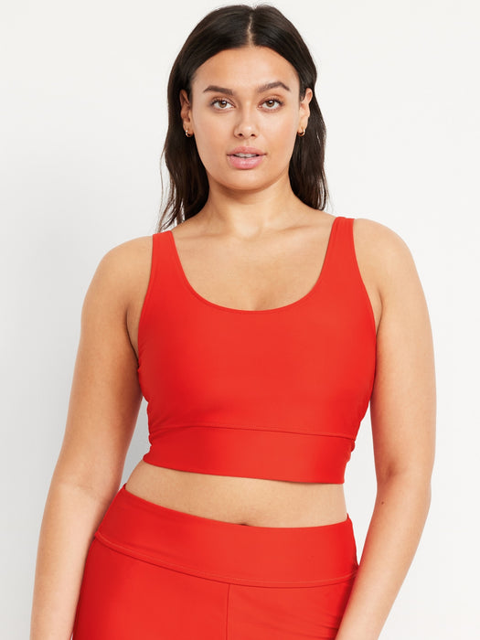 Matte Longline Swim Top