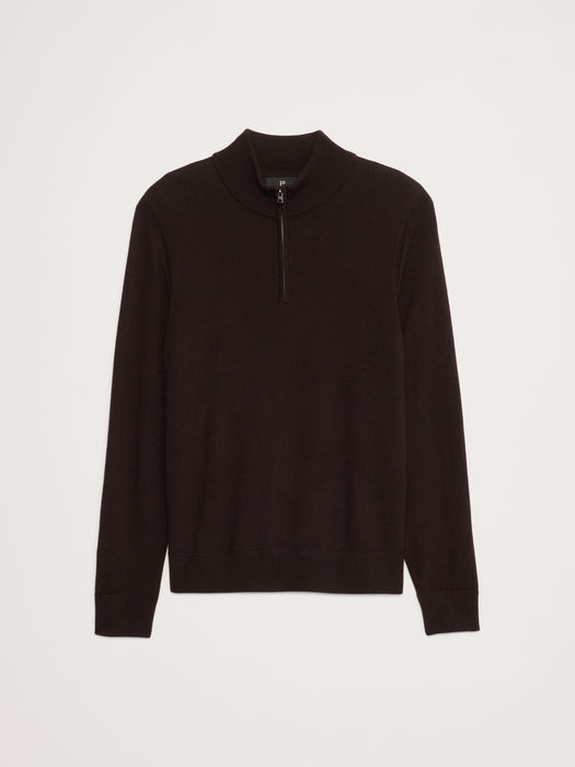 Italian Merino Half-Zip Sweater