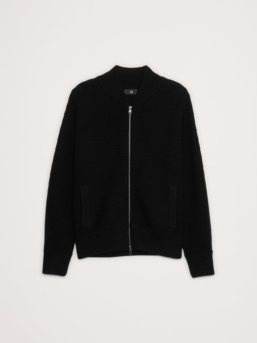 Italian Merino Sweater Bomber