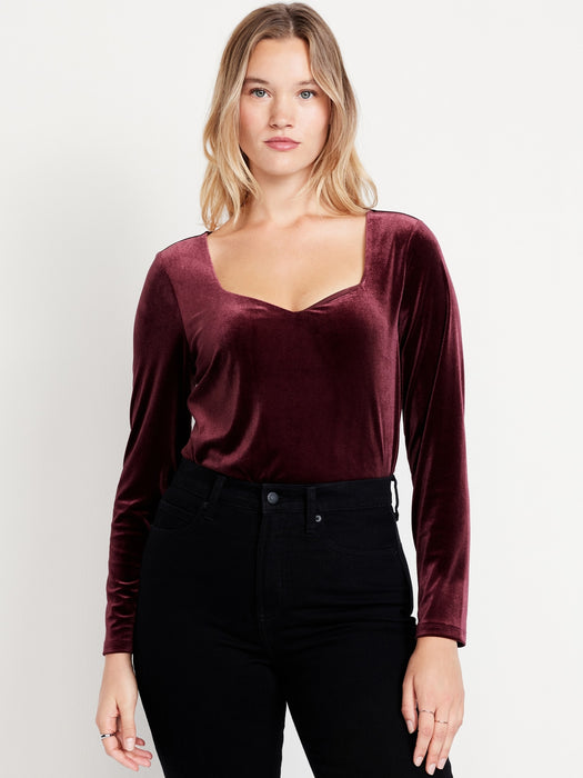 Fitted Velvet Top