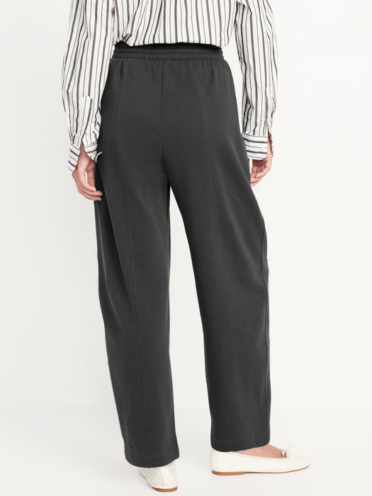Extra High-Waisted SoComfy Seamed Barrel-Leg Sweatpants
