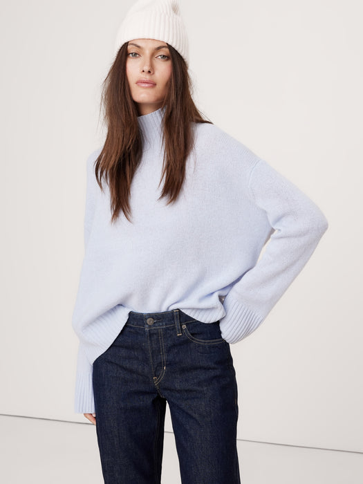 Oversized Cashmere Turtleneck Sweater