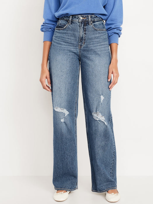 Curvy Extra High-Waisted Wide-Leg Jeans
