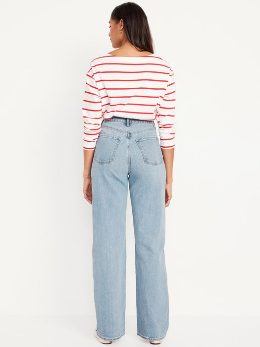 Curvy Extra High-Waisted Wide-Leg Jeans