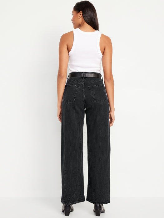 Curvy Extra High-Waisted Wide-Leg Jeans