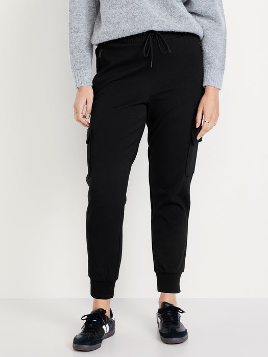 High-Waisted Dynamic Fleece Cargo Jogger Sweatpants
