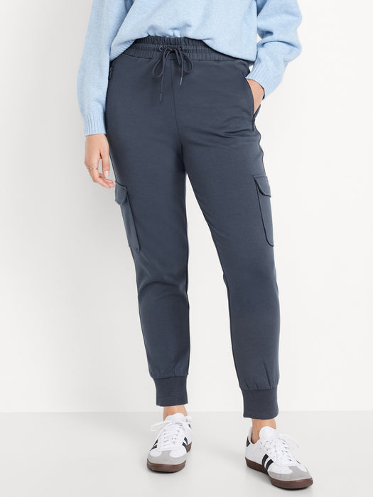 High-Waisted Dynamic Fleece Cargo Joggers