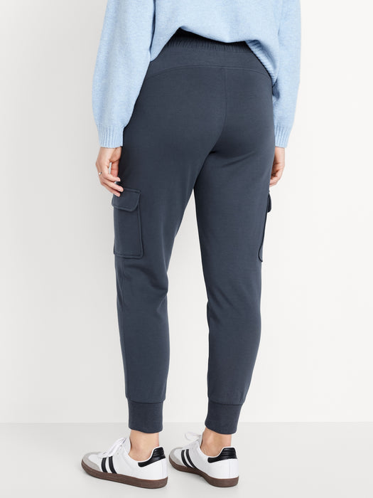 High-Waisted Dynamic Fleece Cargo Joggers