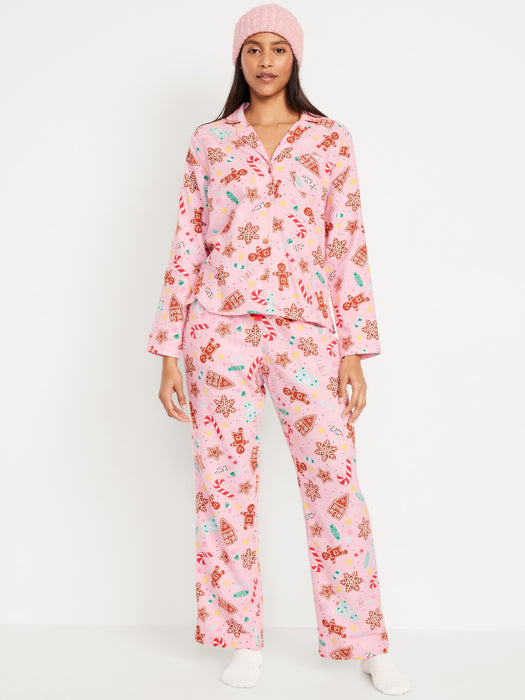 Flannel Pajama Set for Women