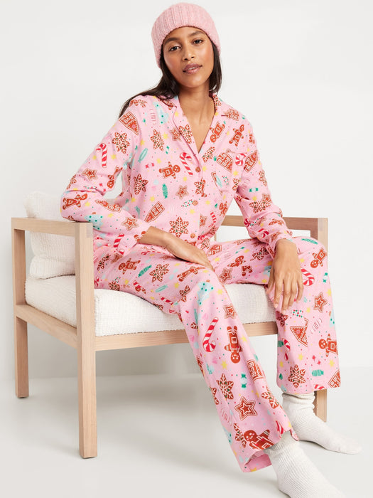 Flannel Pajama Set for Women