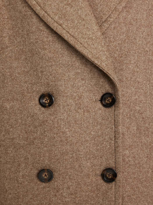 Oversized Double-Breasted Pea Coat