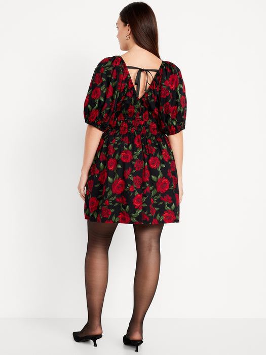 Waist-Defined Mini Dress