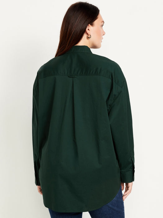 Oversized Button-Down Boyfriend Shirt