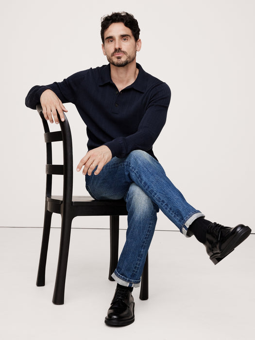 Cotton Sweater Polo