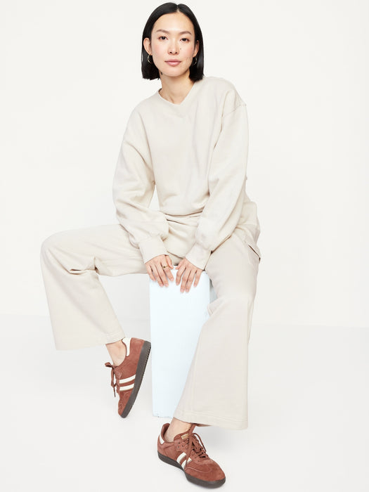 SoComfy Oversized V-Neck Sweatshirt