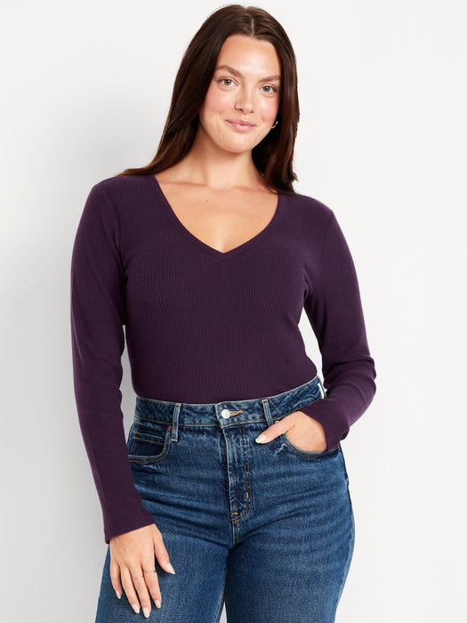 Plush V-Neck T-Shirt