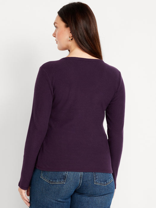 Plush V-Neck T-Shirt