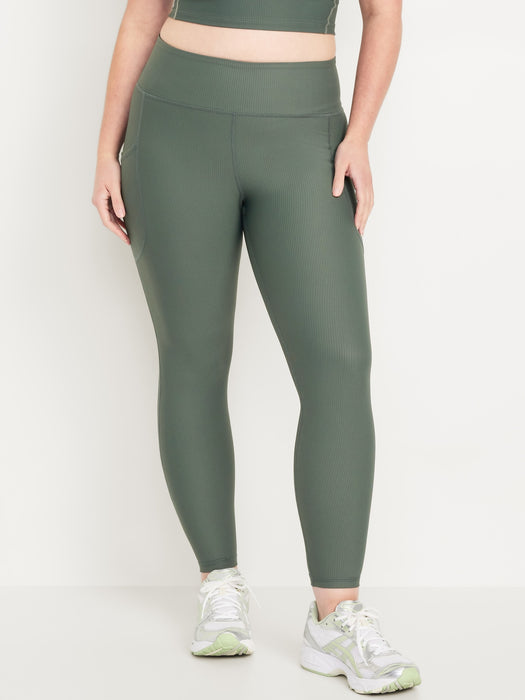 High-Waisted PowerSoft Rib Pocket Leggings