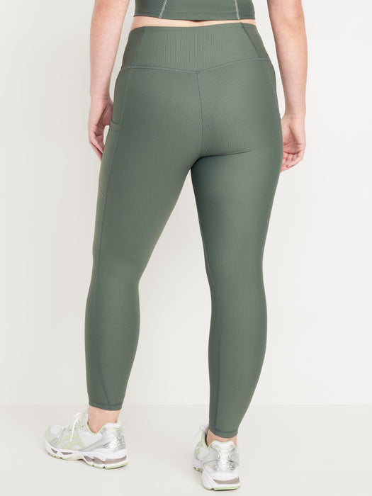 High-Waisted PowerSoft Rib Pocket Leggings