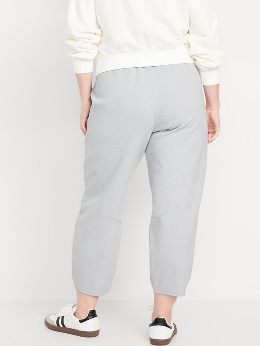High-Waisted Dynamic Fleece Barrel-Leg Sweatpants