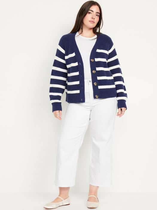 High-Waisted Wow Crop Wide-Leg Jeans