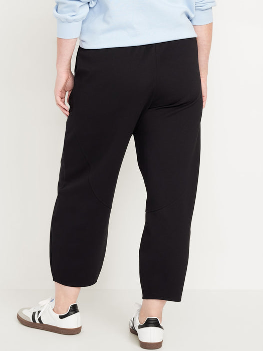 High-Waisted Dynamic Fleece Barrel-Leg Sweatpants