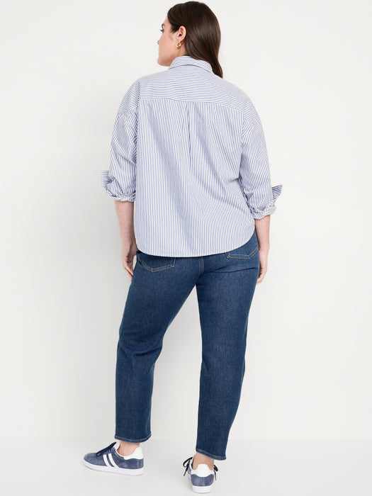 High-Waisted Built-In Warm OG Straight Ankle Jeans