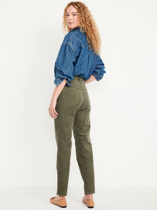 High-Waisted OG Straight Corduroy Ankle Pants