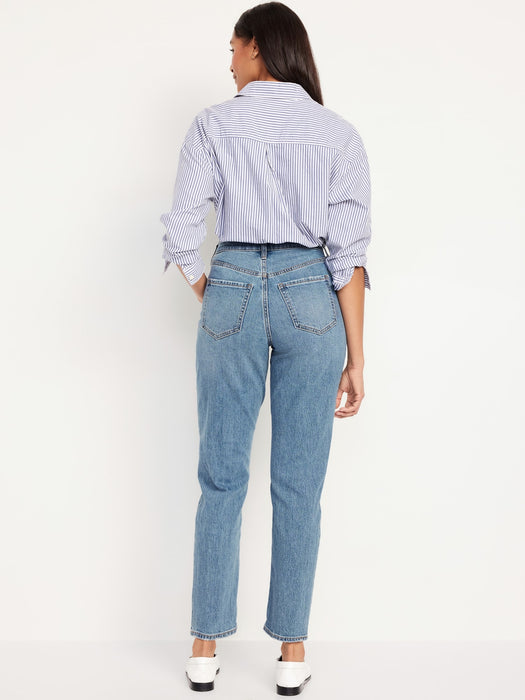 Curvy High-Waist OG Straight Ankle Jeans