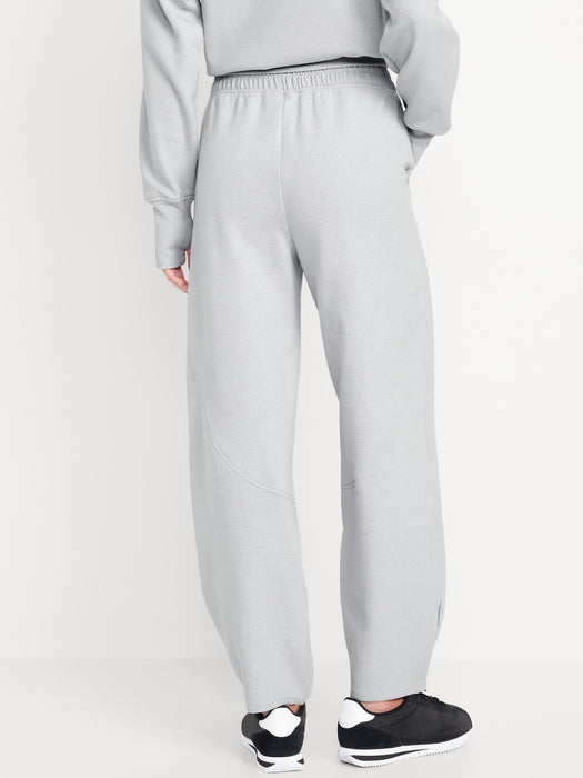 High-Waisted Dynamic Fleece Barrel-Leg Sweatpants
