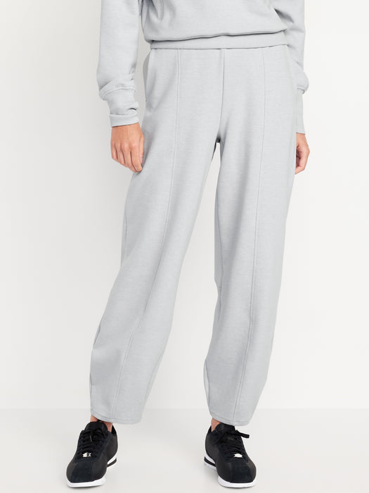 High-Waisted Dynamic Fleece Barrel-Leg Sweatpants