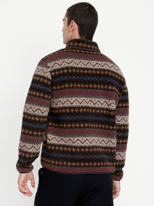 Sherpa Fair Isle Quarter Zip