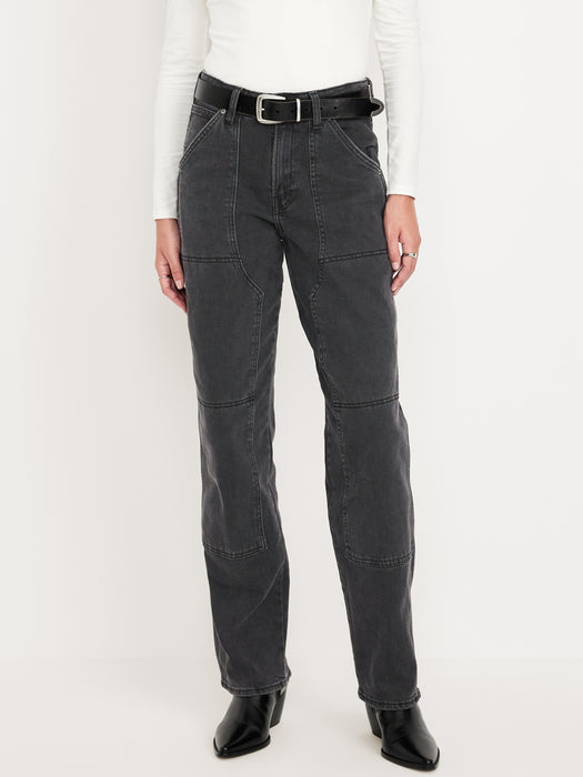High-Waisted OG Loose Utility Jeans