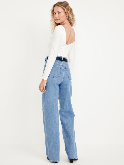 Extra High-Waisted Wide-Leg Jeans