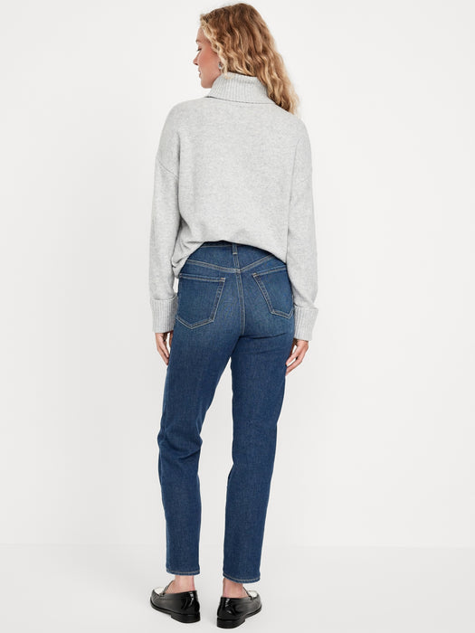 High-Waisted Built-In Warm OG Straight Ankle Jeans