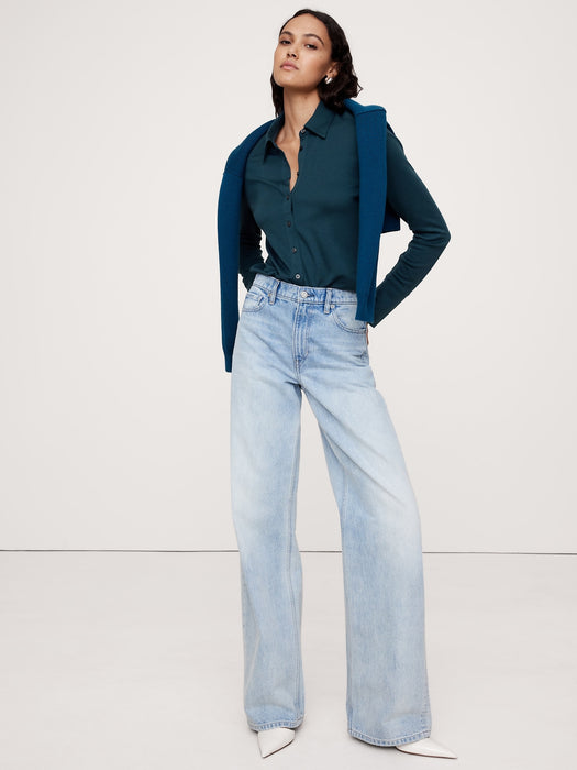 Essential Long-Sleeve Polo