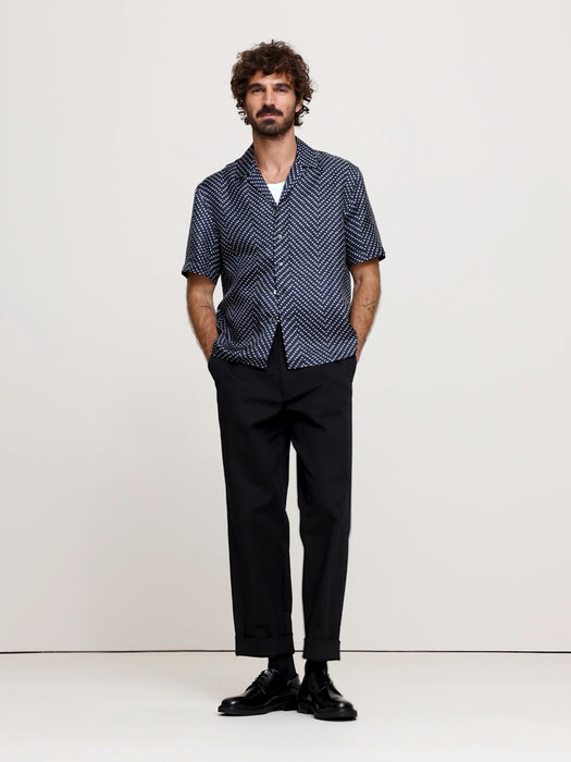 Standard-Fit Silk Resort Shirt