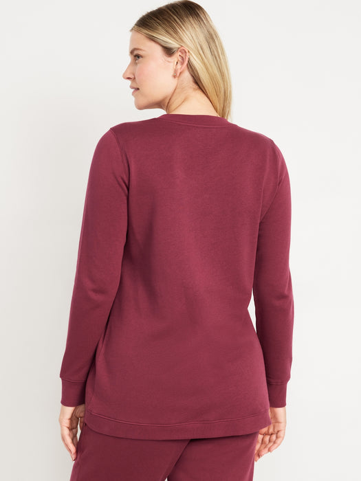 Maternity Cross-Front Nursing Sweatshirt