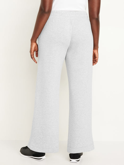 High-Waisted Bounce Fleece Wide-Leg Sweatpants