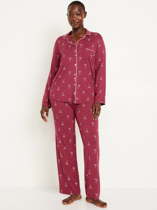 Knit Jersey Pajama Pant Set