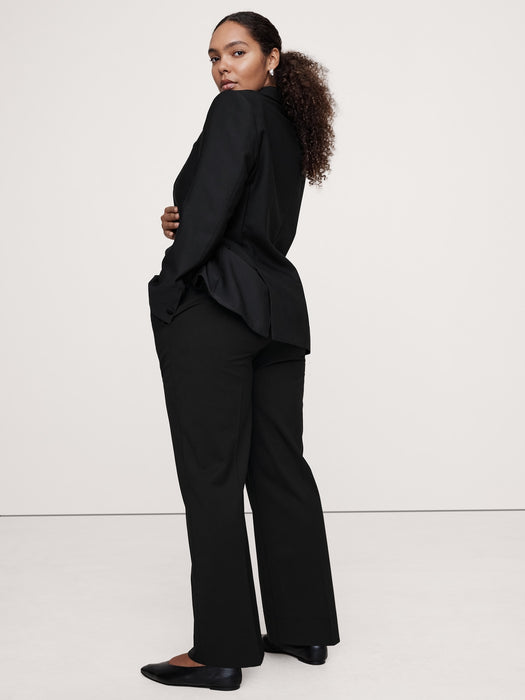Ultra High-Rise Modern Slim Italian Lightweight Wool Pant