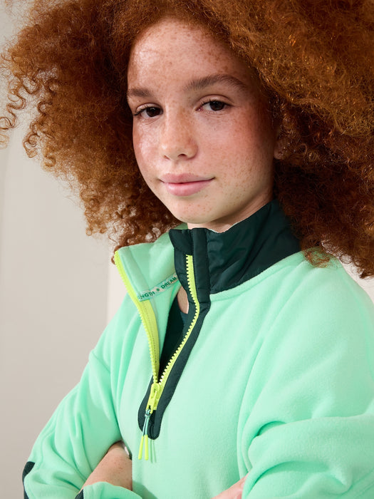 Athleta Girl Microfleece Half Zip