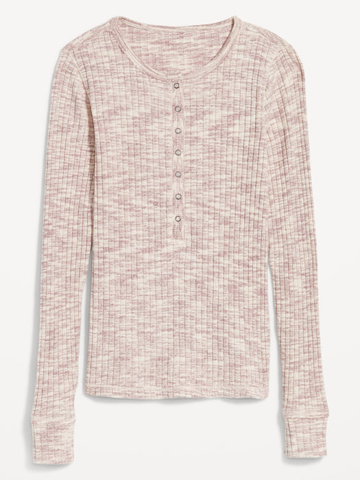 Ribbed Henley Top