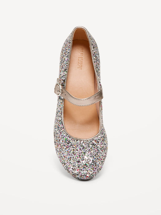 Glitter Ballet Heels for Girls