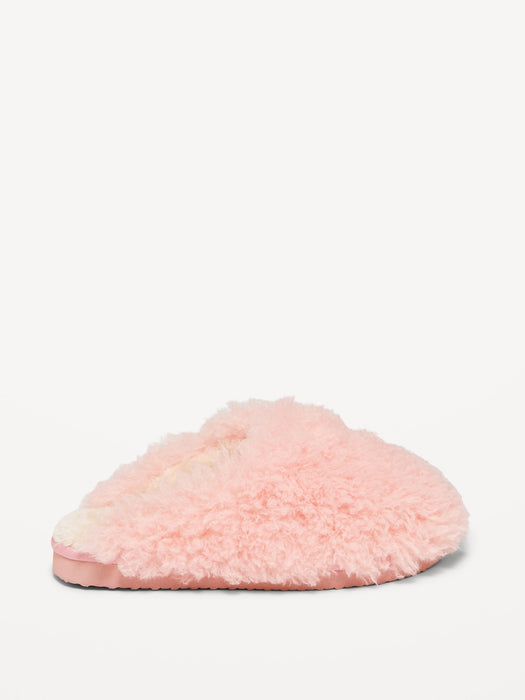 Faux Fur Mule Slippers for Women