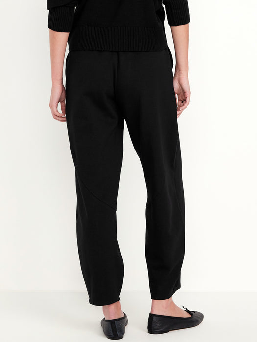 High-Waisted Dynamic Fleece Barrel-Leg Sweatpants